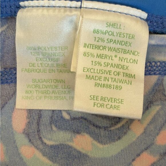 Lilly Pulitzer Luxletic Tamara Weekender Legging Twilight Blue Scale Up Women XL - Picture 8 of 10